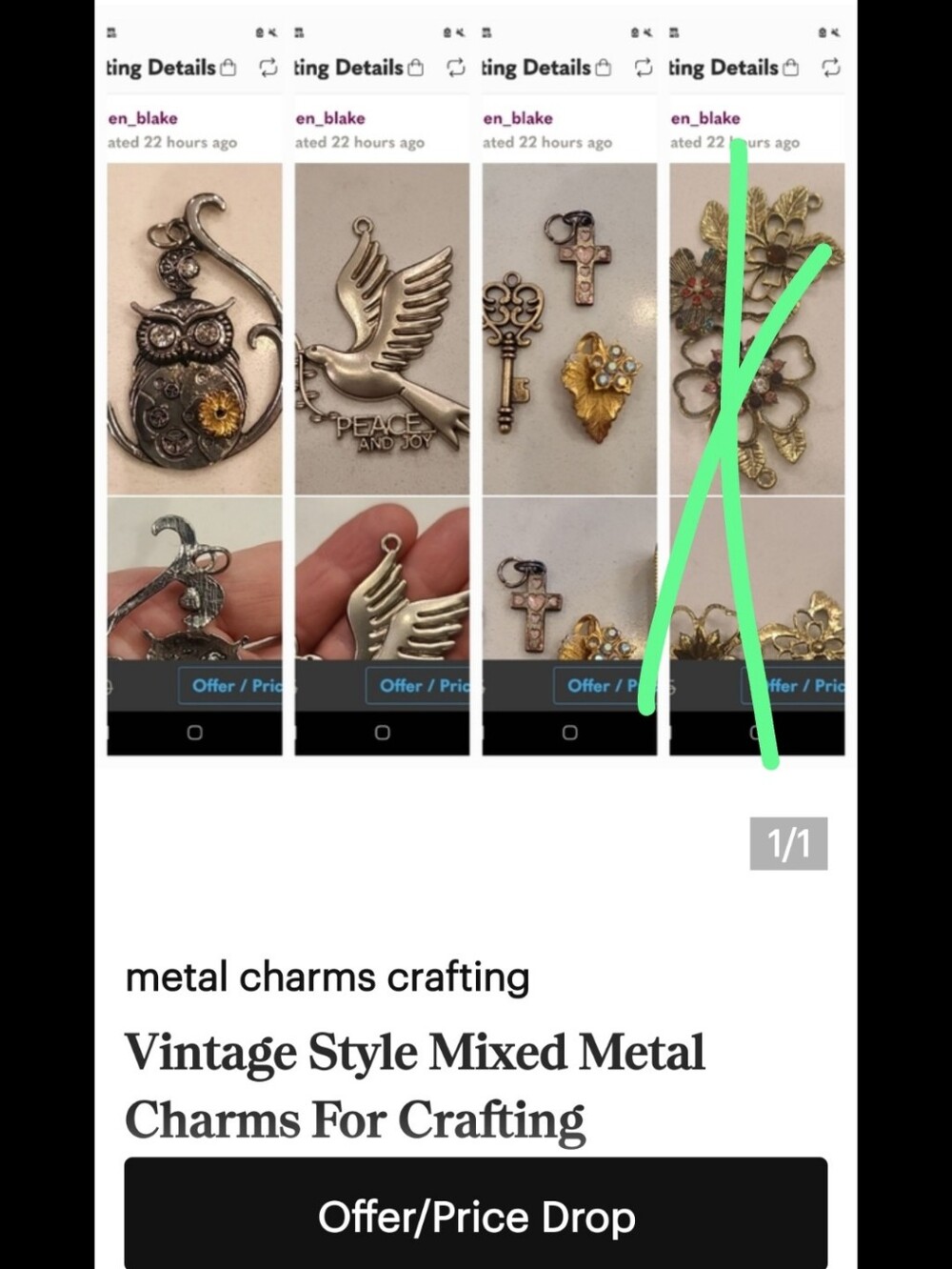 Vintage Style Mixed Metal Charms For Crafting